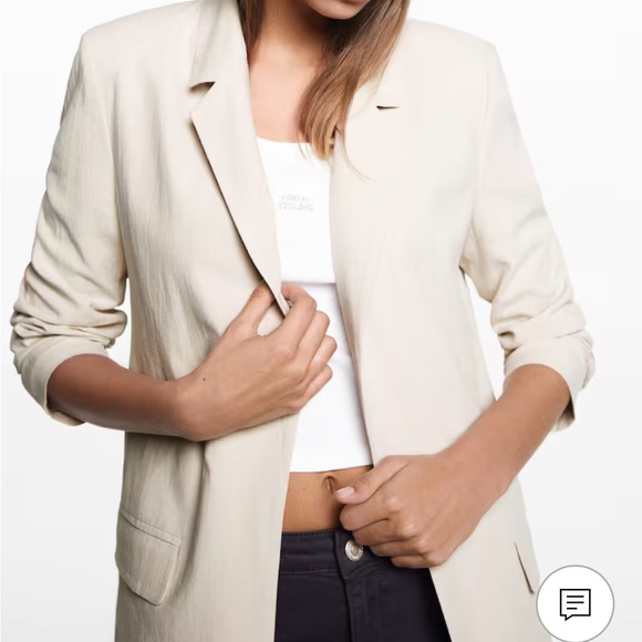 BNWT MANGO XS Linen Jacket - Picture 3 of 6